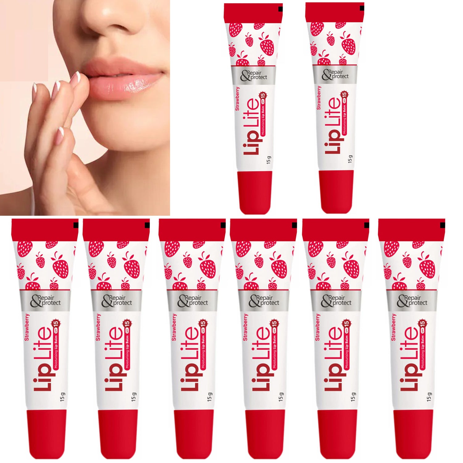 Lip Lite Strawberry Moisturising Lip Balm