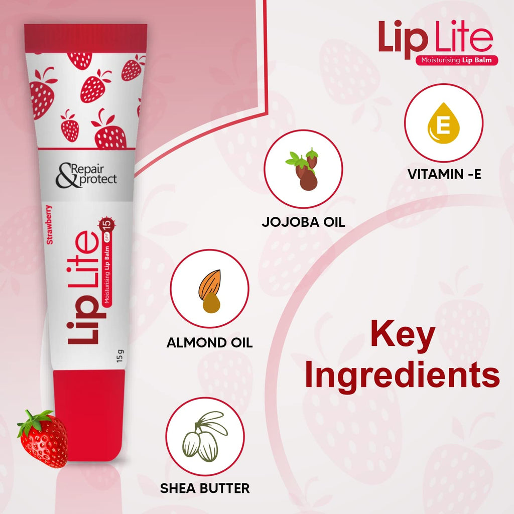 Lip Lite Strawberry Moisturising Lip Balm