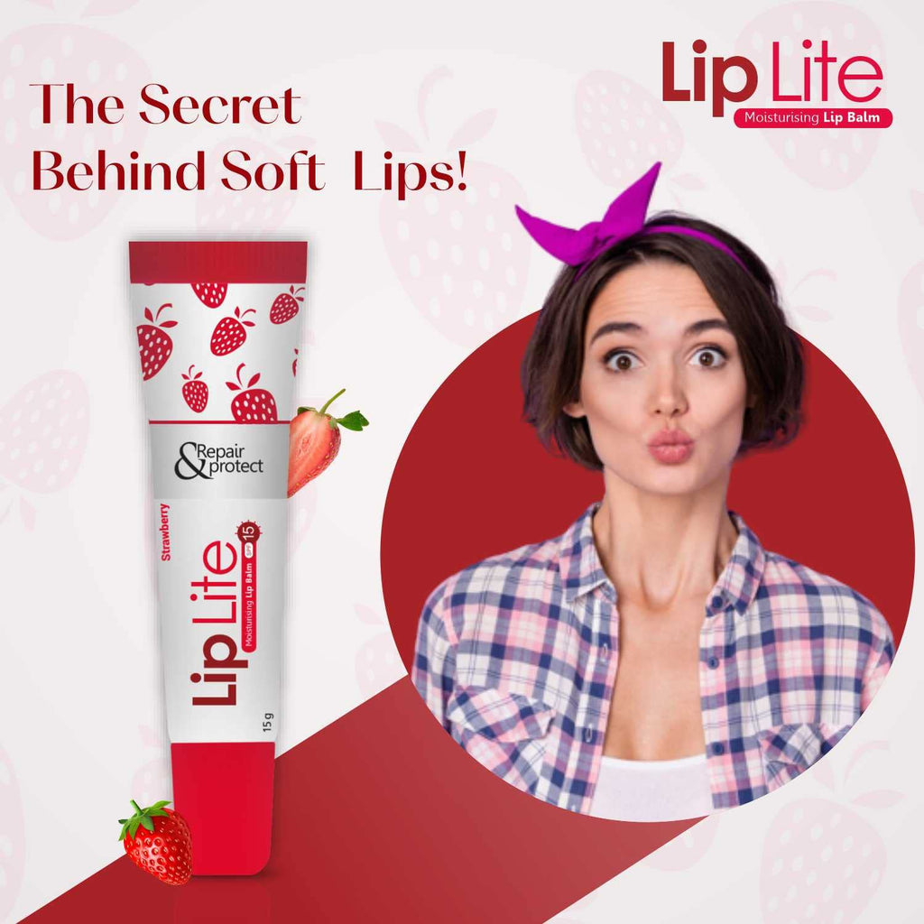 Lip Lite Strawberry Moisturising Lip Balm
