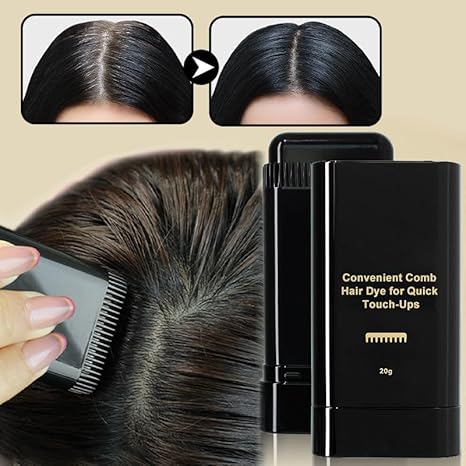 2 in 1 Instant Hair Color Stick, Waterproof and Sweat Proof Hair Dye Stick