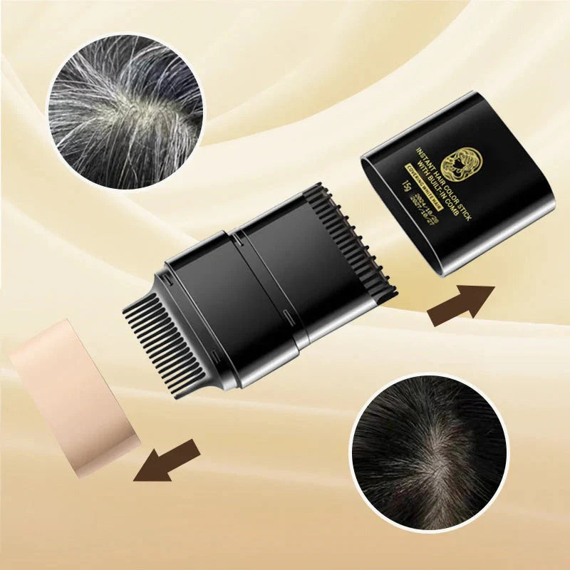 2 in 1 Instant Hair Color Stick, Waterproof and Sweat Proof Hair Dye Stick
